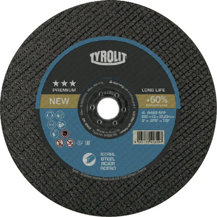 【CAINZ-DASH】TYROLIT社 切断砥石 ロングライフ 178X1.6X22.23mm 34332759【別送品】