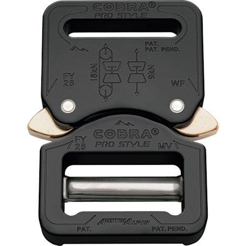 AUSTRIALPIN社 COBRAプロスタイル バックル 25MM ブラック VF FY25KVF バックル AUSTRIALPIN社 COBRAプロスタイル バックル 25MM ブラック VF FY25KVF バックル