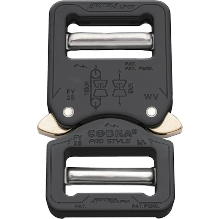 【CAINZ-DASH】AUSTRIALPIN社 COBRAプロスタイル バックル 25MM ブラック VV FY25KVV【別送品】
