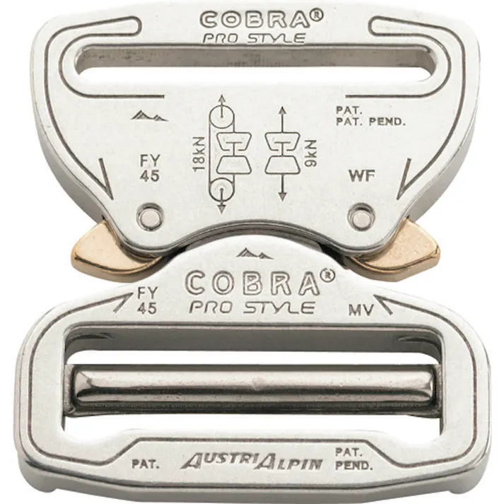 【CAINZ-DASH】AUSTRIALPIN社 COBRAプロスタイル バックル 45MM シルバー VF FY45AVF【別送品】