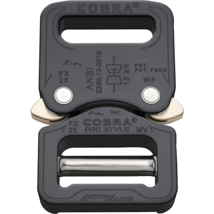 【CAINZ-DASH】AUSTRIALPIN社 COBRAプロスタイルANSI バックル 25MM ブラック VF FX25KVF【別送品】
