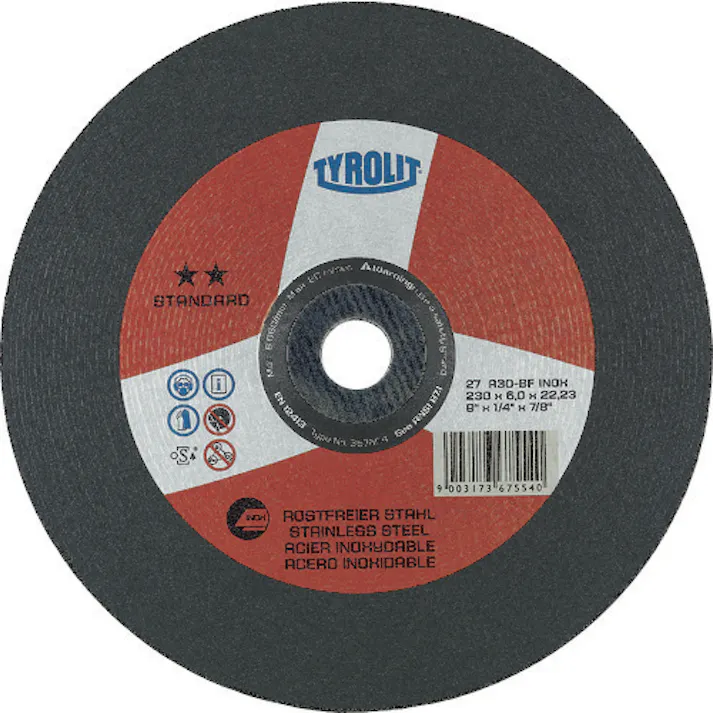 【CAINZ-DASH】TYROLIT社 オフセット砥石 スタンダードタイプ 125mm #30 367548【別送品】