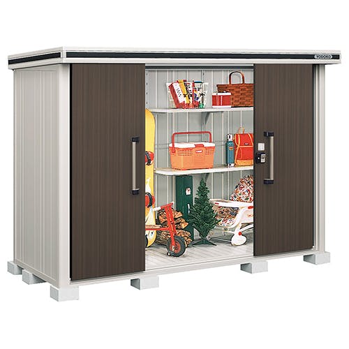 ヨドコウ LMDS-2908CB カシミヤベージュ エルモ 中・大型物置 (センター引き分け戸 2914×811×2125 積雪型) 法人向け・配送のみ販売 メーカー直送 ヨドコウ LMDS-2908CB カシミヤベージュ エルモ 中・大型物置