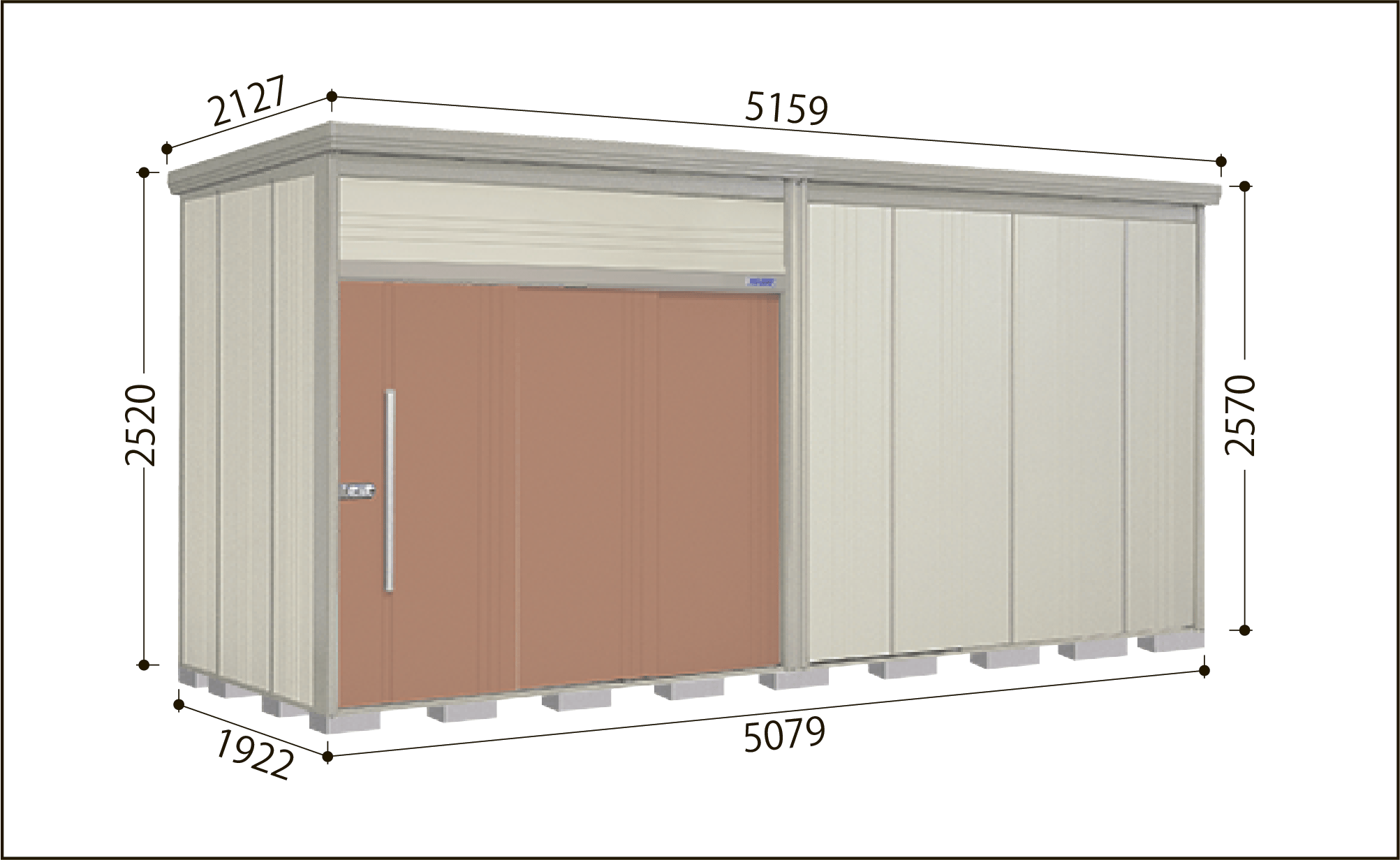タクボ Mrトールマンダンディ JN-S5019 トロピカルオレンジ | 物置