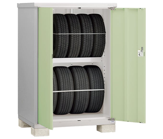 イナバ タイヤストッカー BJX-119DT ジェードグリーン | 物置・自転車