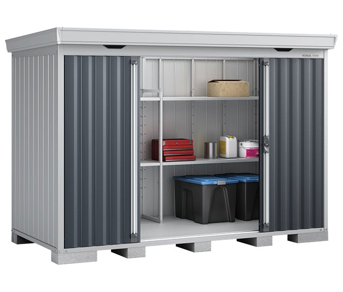 イナバ フォルタ FS-3014S プラチナシルバー | 物置・自転車置き場