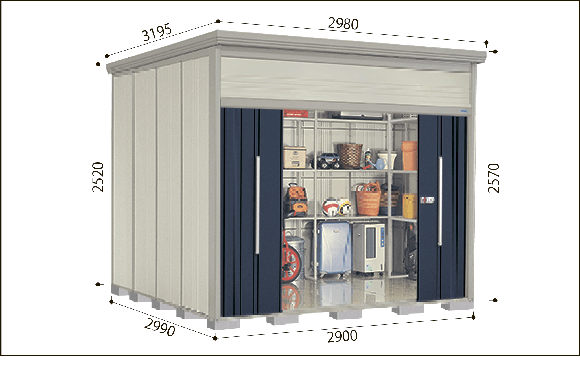 タクボ Mrトールマンダンディ JN-SZ2929 カーボンブラウン | 物置