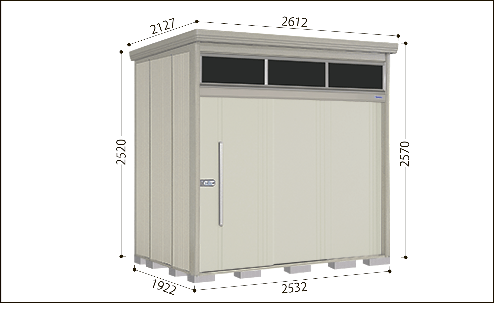 タクボ Mrトールマンブライト JNA-Z2519 カーボンブラウン | 物置