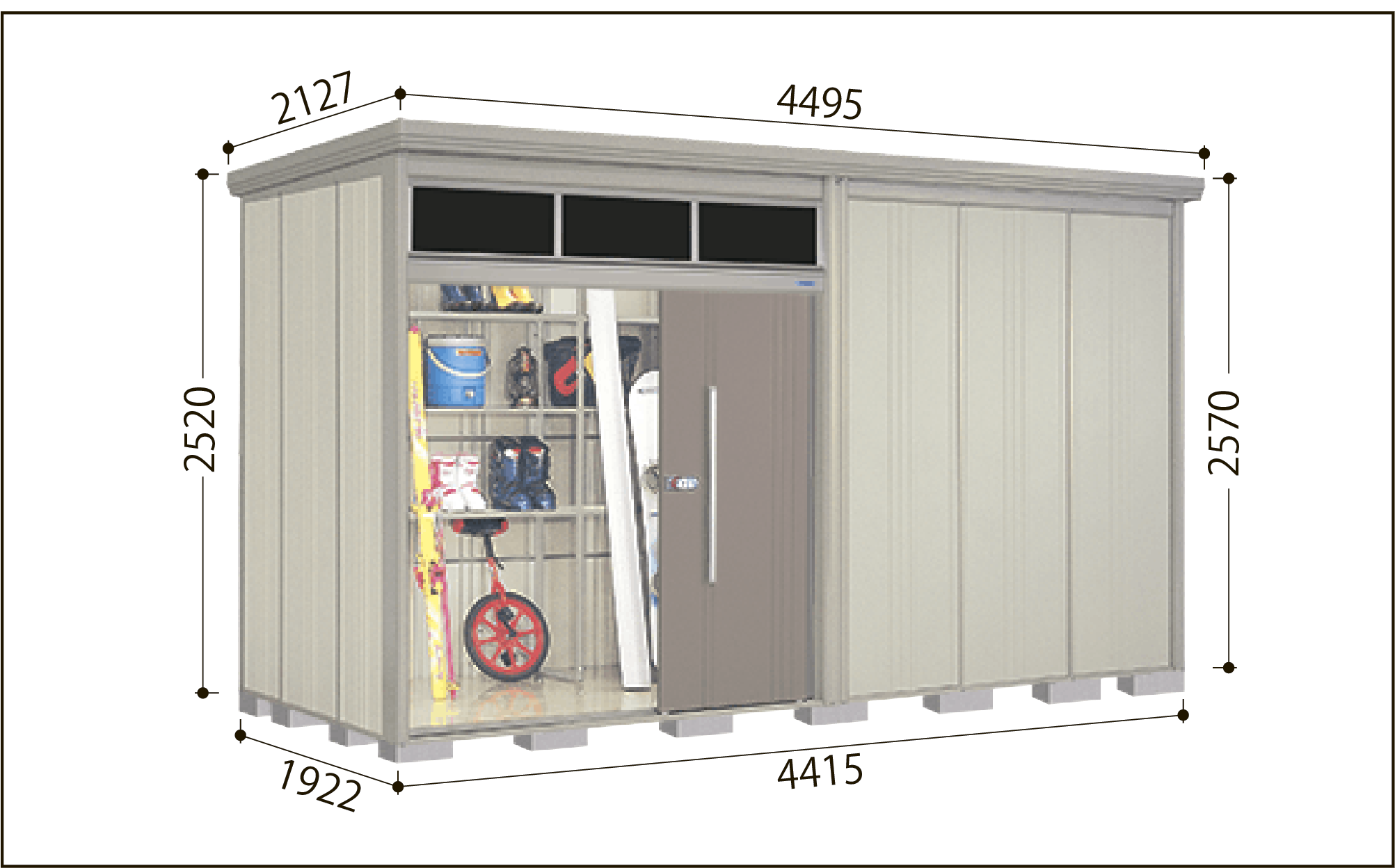 タクボ Mrトールマンブライト JNA-Z4419 ムーンホワイト | 物置