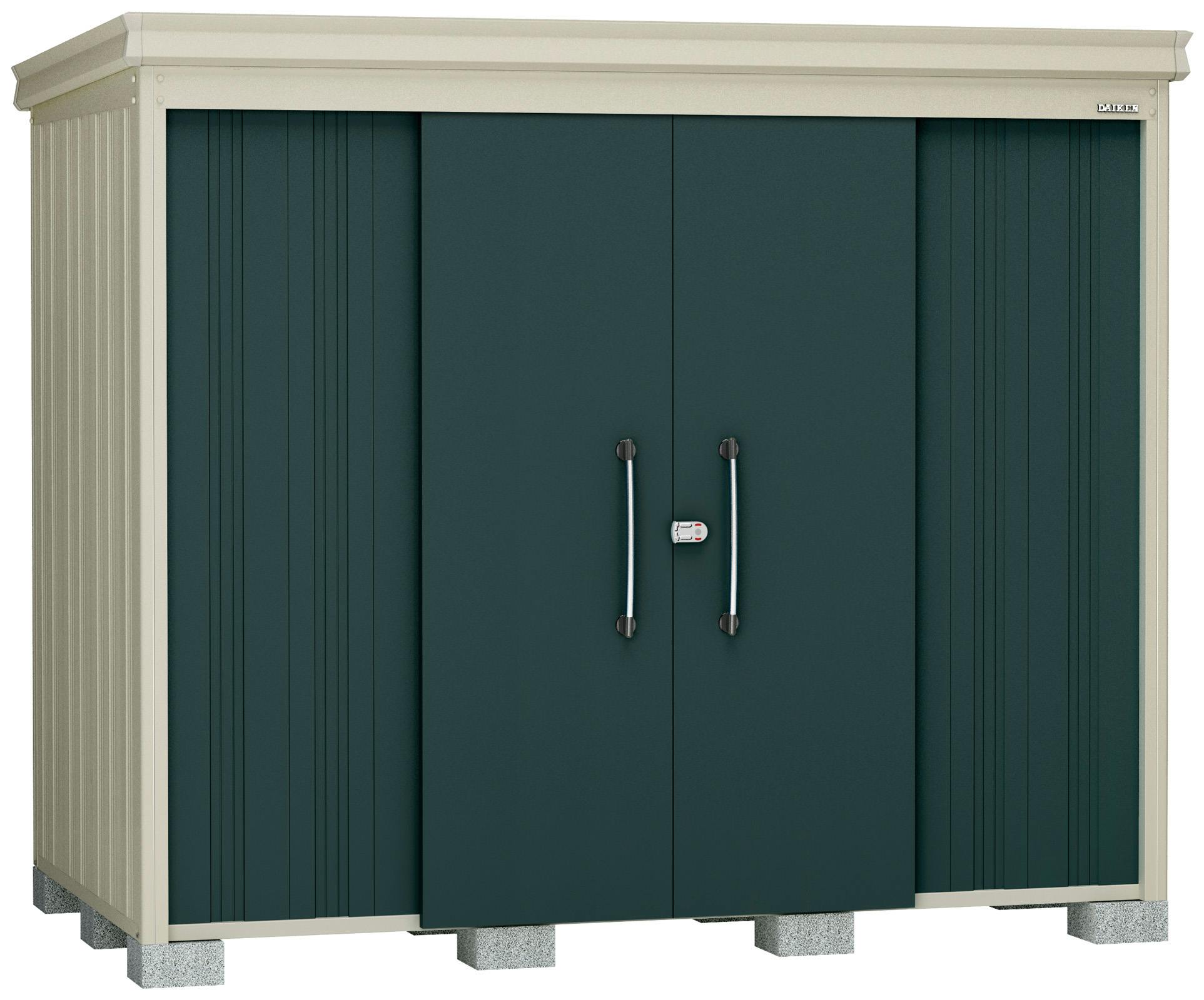 ダイケン ガーデンハウス DM-Z2515 ナチュラルホワイト | 物置・自転車