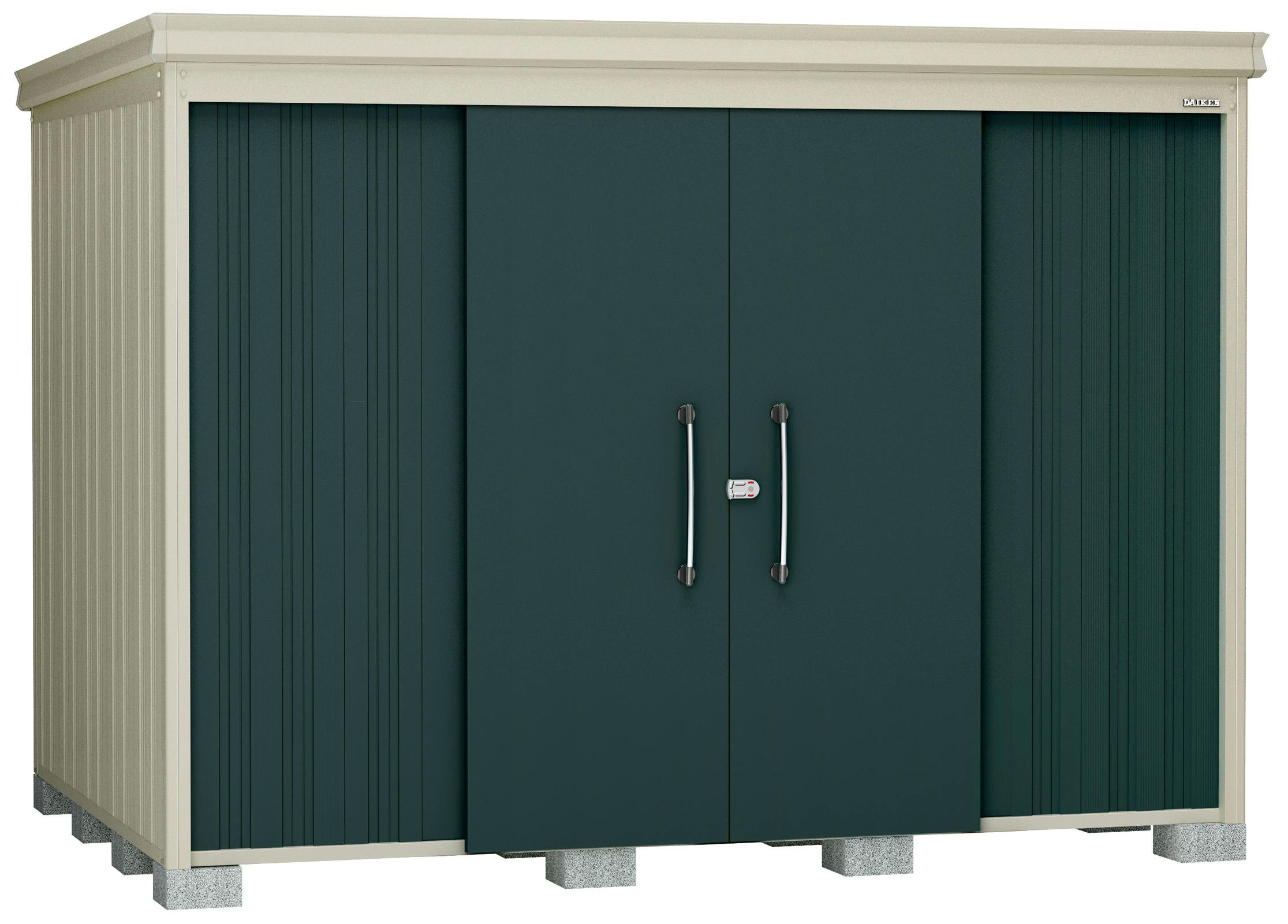 ダイケン ガーデンハウス DM-Z2921 マグダムグリーン | 物置・自転車