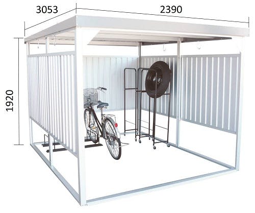 万能物置　自転車置場　ダイマツ　 楽天市場】ダイマツ 多目的万能物置 DM-7 幅1613×高さ1920×奥行1615mm