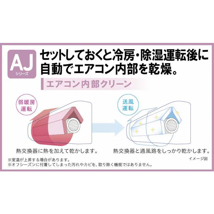 2025年 白くまくん AJシリーズ 【標準工事込みセット(商品+標準工事費)】 エアコン おもに10畳用100V RAS-AJ2825S-W