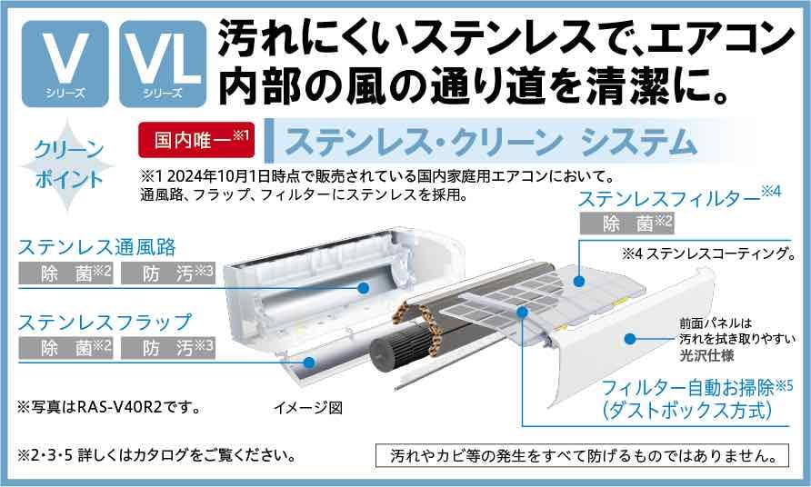 2024年 白くまくん Vシリーズ 【標準工事込みセット(商品+標準工事費