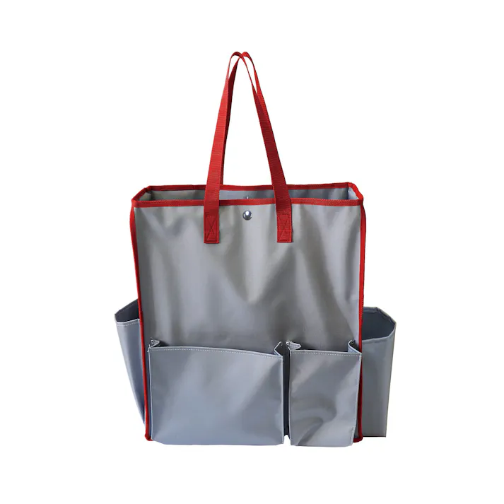 テラモト BMトートバッグMレッド 収納バッグ 本体 DS-233-200-2 テラモト 清掃 ポケット 4904771103402【別送品】