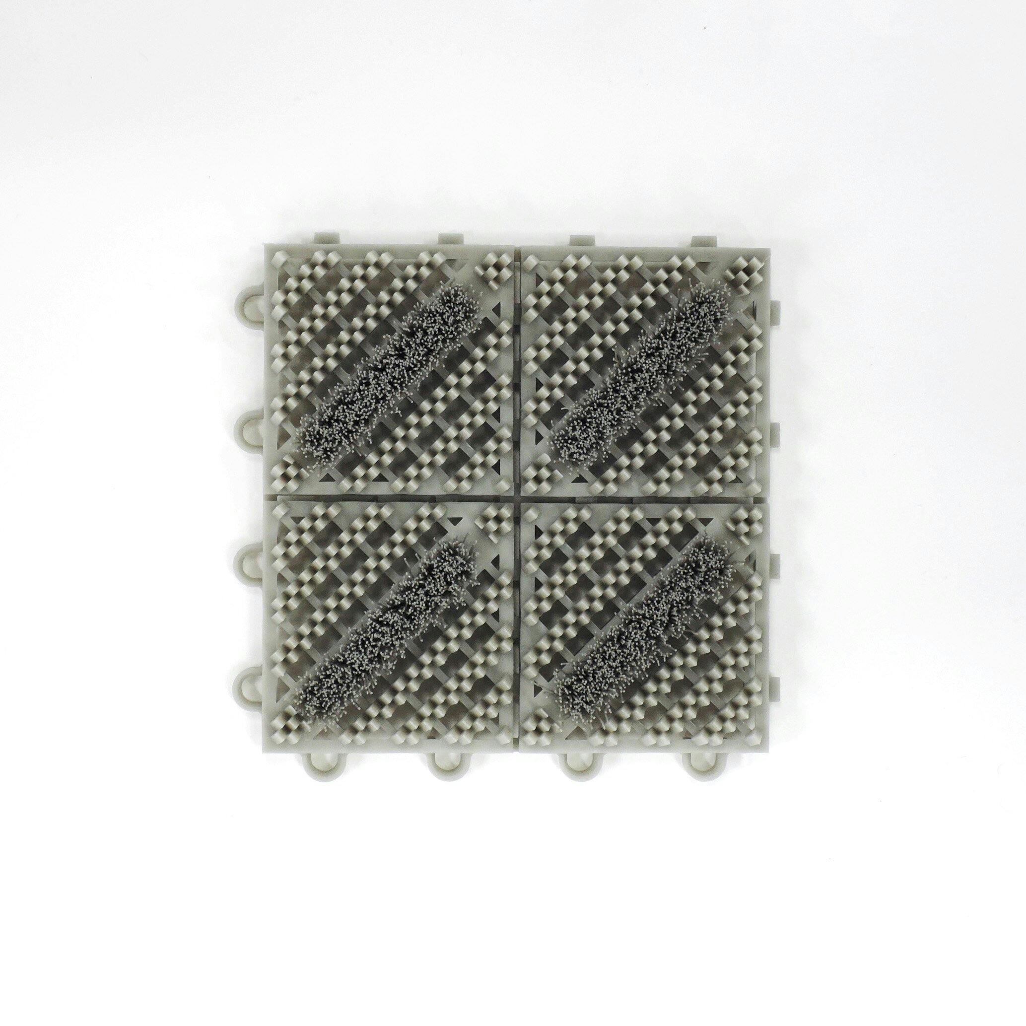 テラモト カラーブラッシュライトグレー150×150mm 屋外 ブラシ MR-096