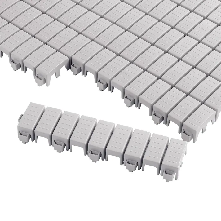 テラモト エコTKブロックスノコ ライトグレー450×100 ブロックタイプ ジョイント MR-110-073-6 4904771545769【別送品】