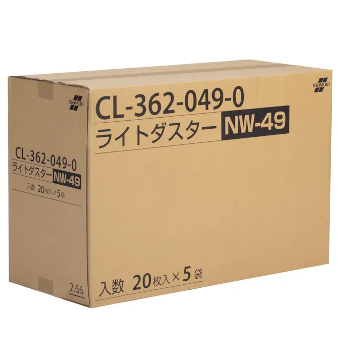 テラモト ライトダスターNW-49(100枚入) モップ用ダスター から拭き・吸水用 CL-362-049-0 4904771647609【別送品】