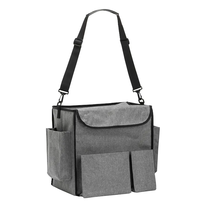 テラモト BMショルダーバッグライトグレーL 収納バッグ 本体 DS-233-830-5 テラモト 清掃 ポケット 4904771899992【別送品】