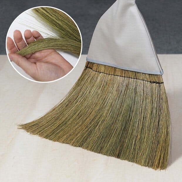 アズマ工業 azuma SY136 職人箒 かや草 短柄 ほうき 4970190123406