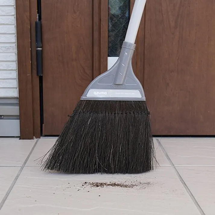 アズマ工業 azuma AZB151 黒シダほうき短柄 ほうき 4970190221485【別送品】