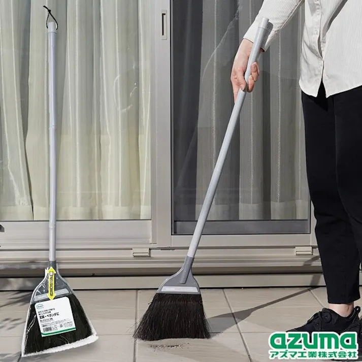 アズマ工業 azuma AZB172 黒シダほうき中柄 ほうき 4970190221492【別送品】