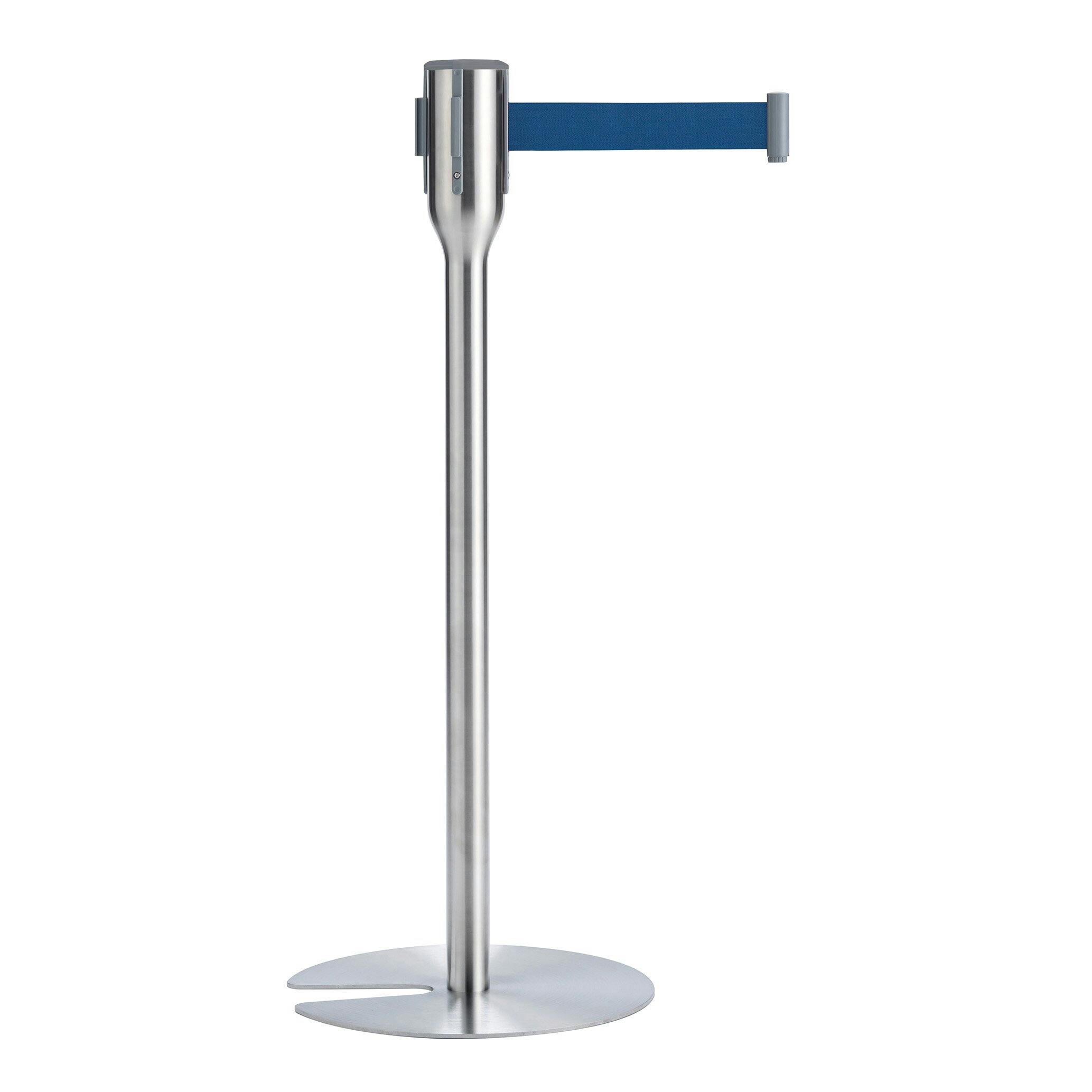 テラモト ベルトパーテーションスリム 5.5ベルト青 ベルトパーテーション スリム まとめ売り2台セット 【SU-661-910-3】 テラモト 備品 組立式 9999910027171【別送品】