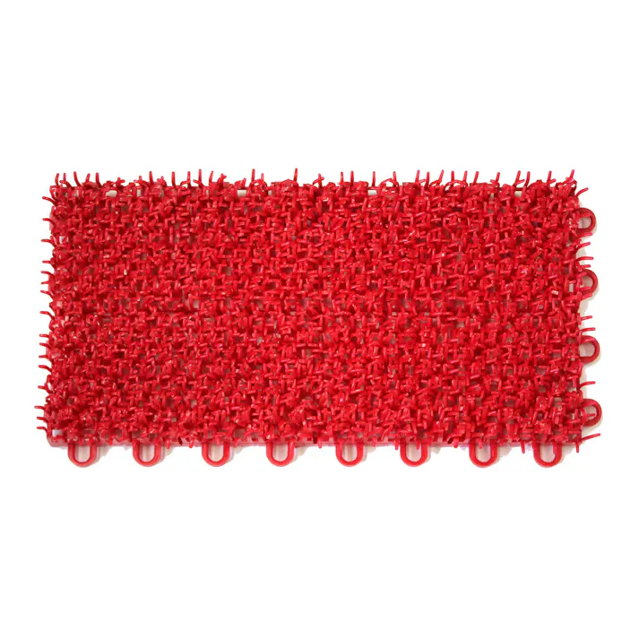 テラモト ユニットターフα赤150×300 ジョイントタイプタイプ 業務用 まとめ売り80枚セット 【MR-001-074-2】 テラモト マット 人工芝 9999910027386【別送品】