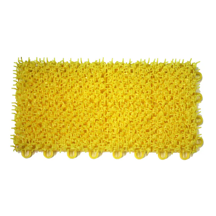 テラモト ユニットターフα黄150×300 ジョイントタイプタイプ 業務用 まとめ売り80枚セット 【MR-001-074-5】 テラモト マット 人工芝 9999910027409【別送品】