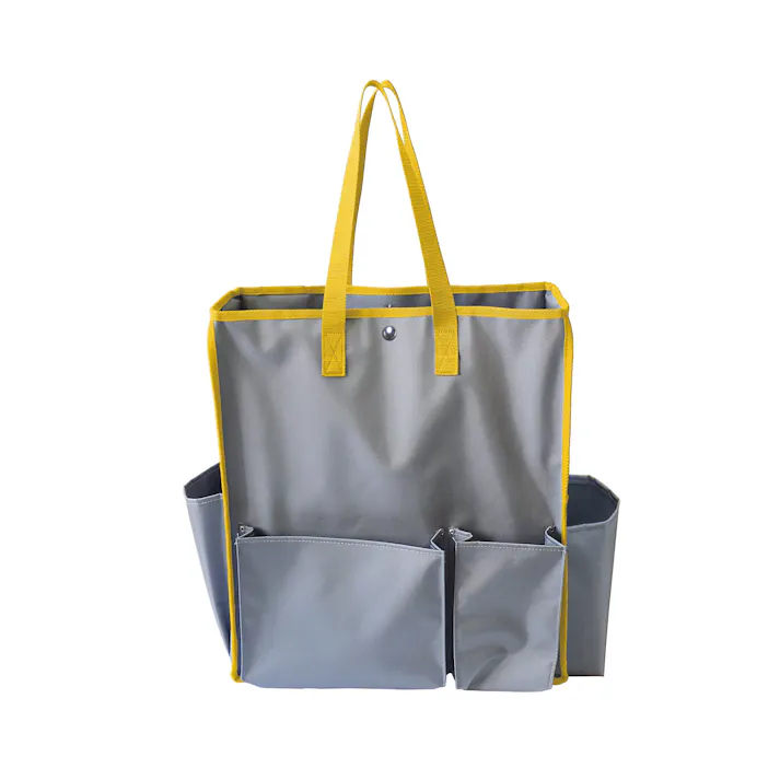 テラモト BMトートバッグMイエロー 収納バッグ 本体 まとめ売り20個セット 【DS-233-200-5】 テラモト 清掃 ポケット 9999910029519【別送品】