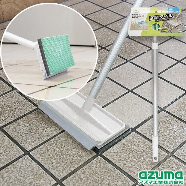 アズマ工業 azuma AZ297玄関タイルブラシスポンジF水切り付 デッキ