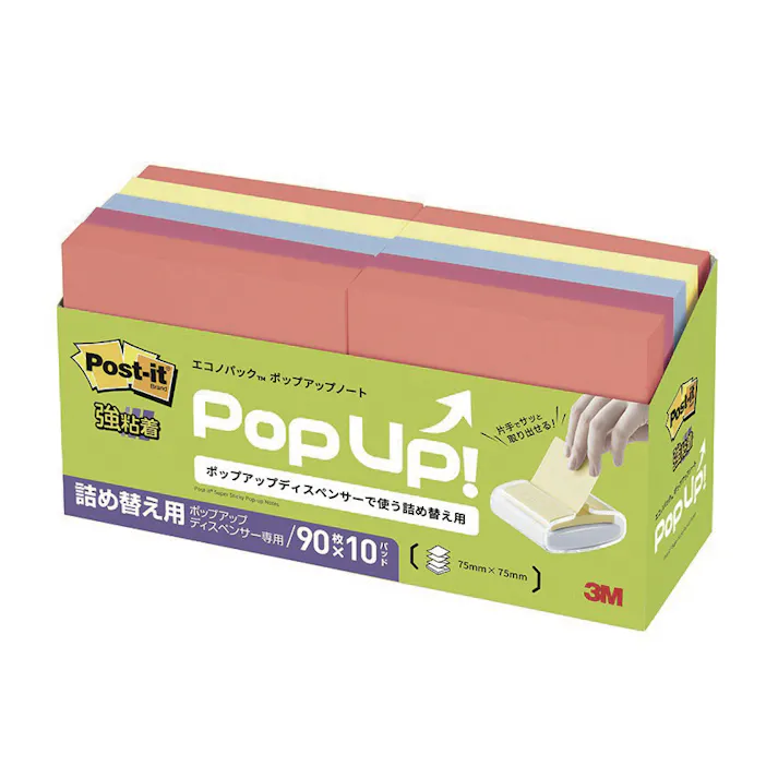 スリーエム 3M ポストイット 強粘着ポップアップノートエコノパック6541SSPOPAPT 6541SSPOP-APT 5セット 付箋 ふせん 強粘着 ノート エコ 9999910042808【別送品】