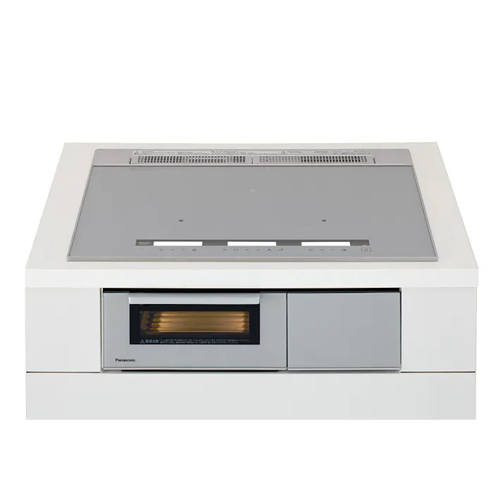 パナソニック IHクッキングヒーター 遠赤 Wフラット ラクッキングリル 3口IH KZ-BN37S【別送品】