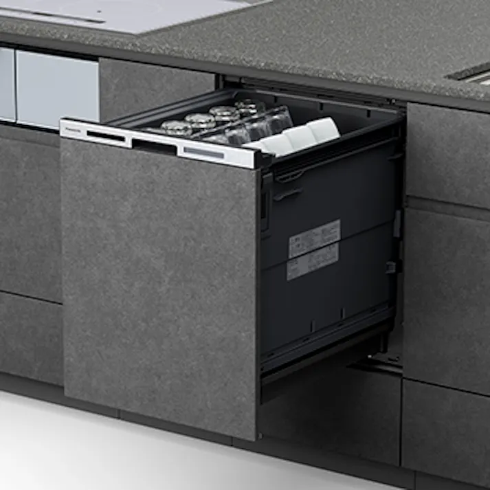 パナソニック ビルトイン食器洗い乾燥機 ナノイーX搭載 液体洗剤自動投入 深型 ドア面材型 約6人分 NP-45MD9WP【別送品】