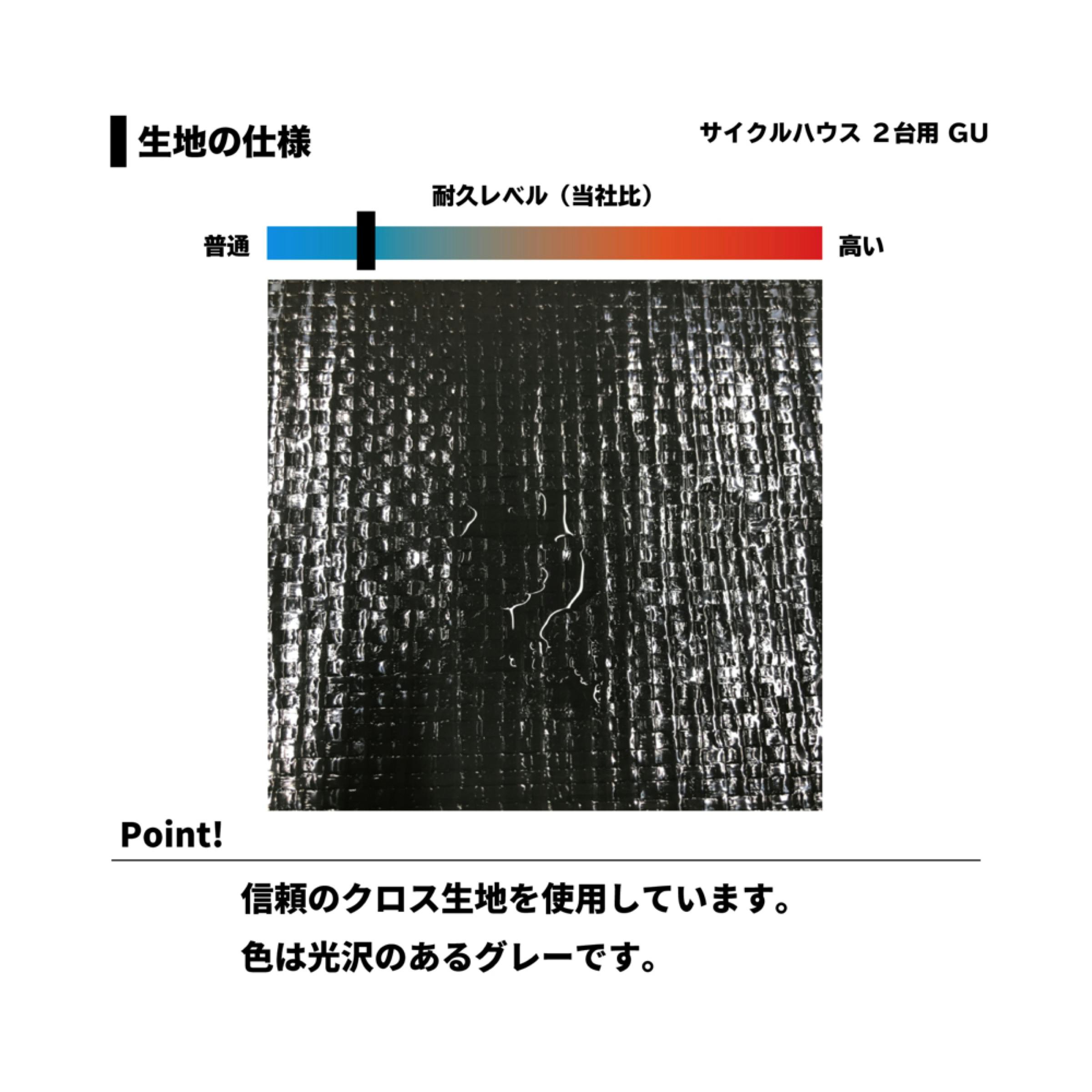 南栄工業 サイクルハウス2台用 GU 4984665141789【別送品】