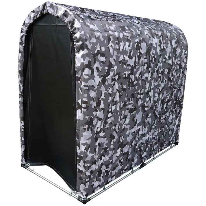 南栄工業 サイクルハウス2台用 迷彩グレー 4984665197120【別送品】