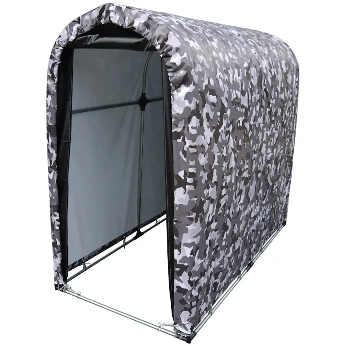 南栄工業 サイクルハウス2台用 迷彩グレー 4984665197120【別送品】