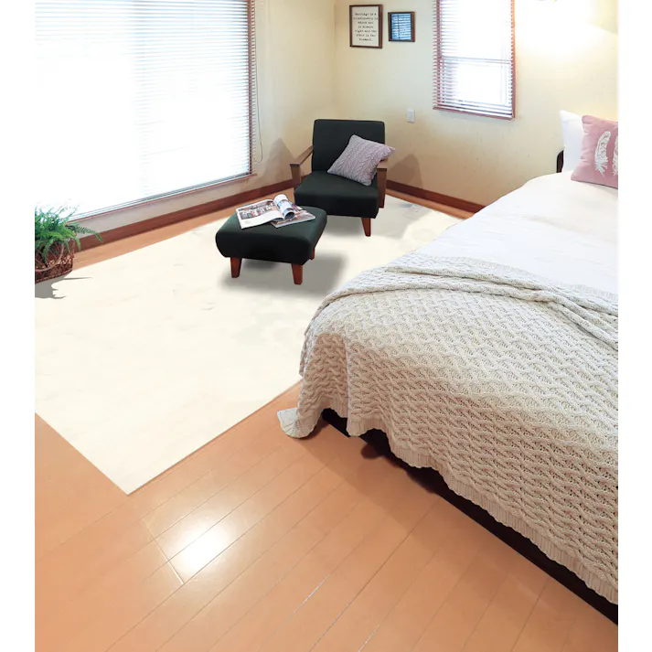 富双合成 貼ってはがせるフロアパネル 約45cm×45cm (20枚入り) ホワイト フロアマット リビング ダイニング PTT09V 4961720025505【別送品】