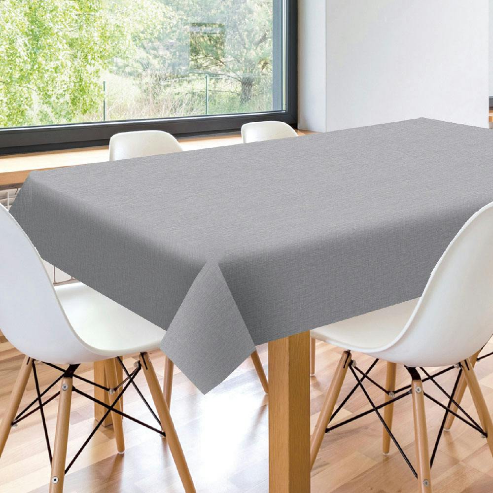 富双合成 テーブルクロス シルキークロス SLK215 約120cm×150cm グレー