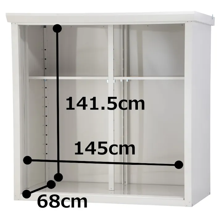 グリーンライフ 中型収納庫 ファミリー物置ダシーレ SRM-1515(TGY) チタングレー 155×82×153 4971715342906【別送品】