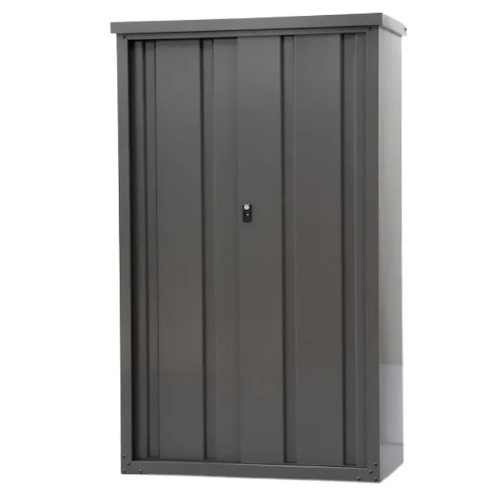 グリーンライフ 扉ビードデザイン収納庫 HSB-153(AGY) アッシュグレー 92×48.5×154.5 4971715344993【別送品】