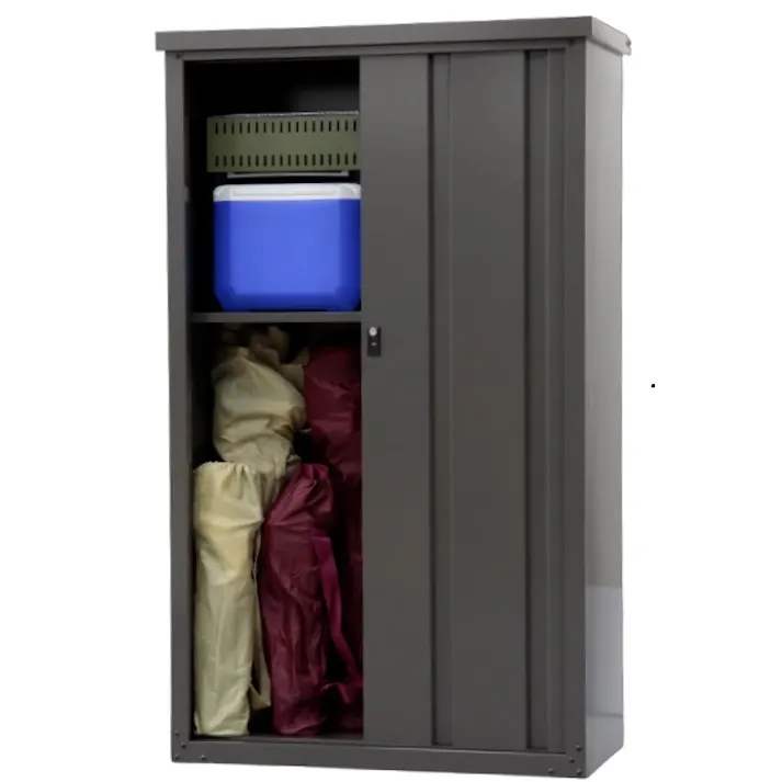 グリーンライフ 扉ビードデザイン収納庫 HSB-153(AGY) アッシュグレー 92×48.5×154.5 4971715344993【別送品】