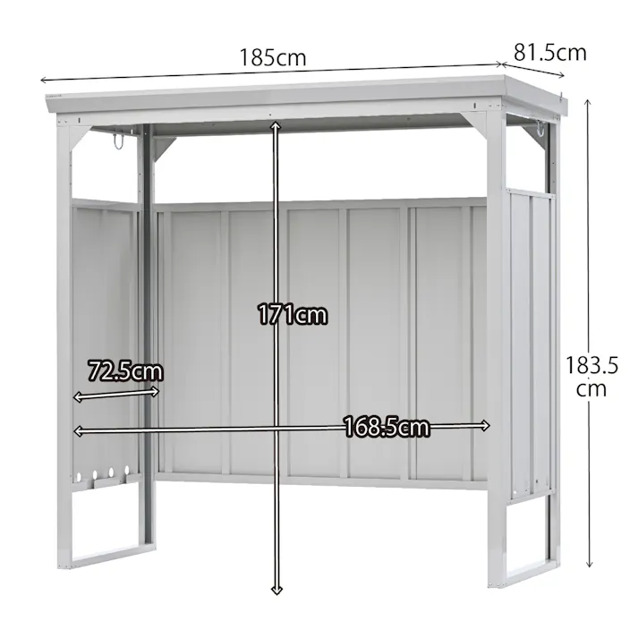 グリーンライフ サイクルダシーレ183 CD-1818 ホワイト 185×81.5×183.5 4971715345099【別送品】