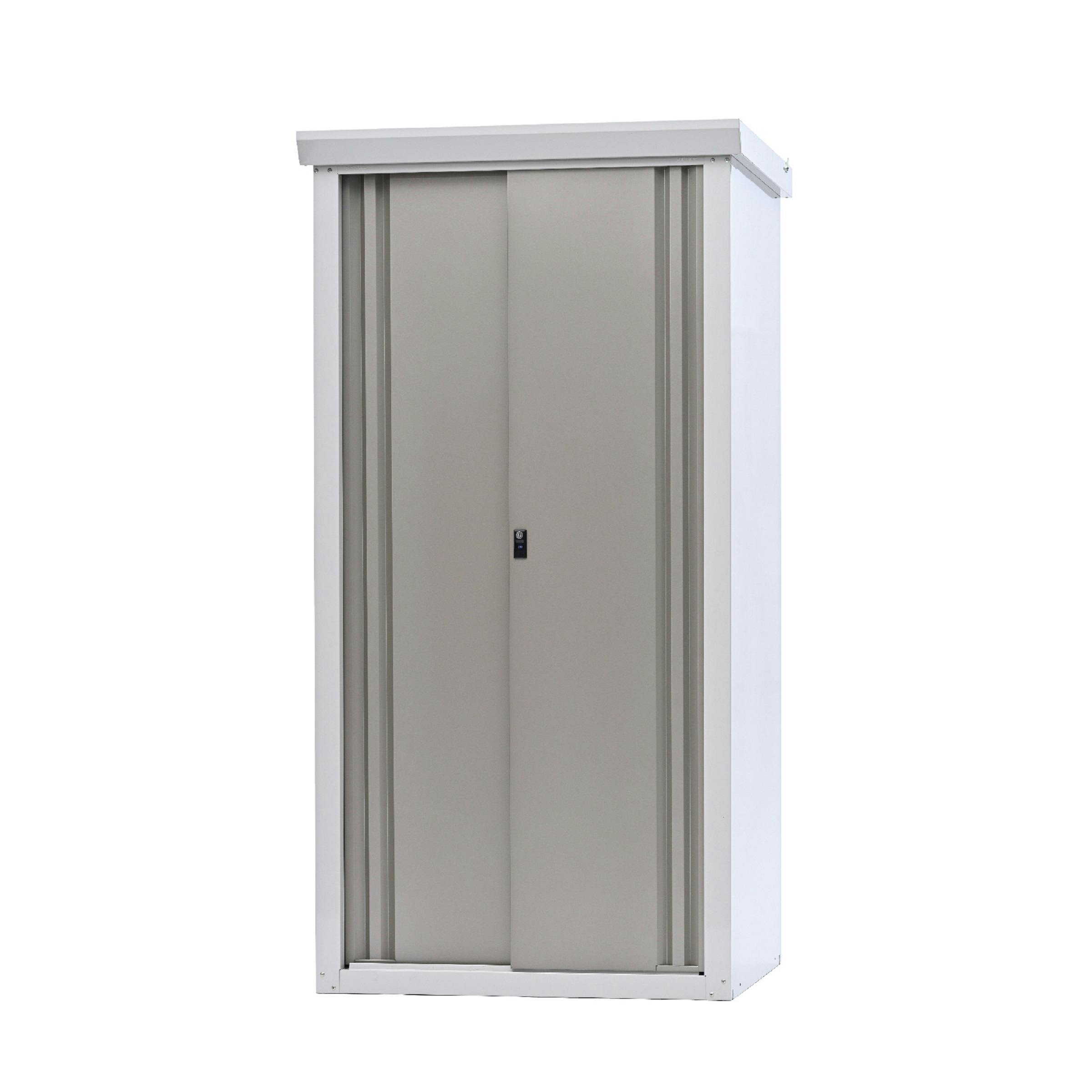 グリーンライフ 中型収納庫 ファミリー物置ダシーレ SRM-0918(TGY) チタングレー 95×82×183.5 4971715345174【別送品】