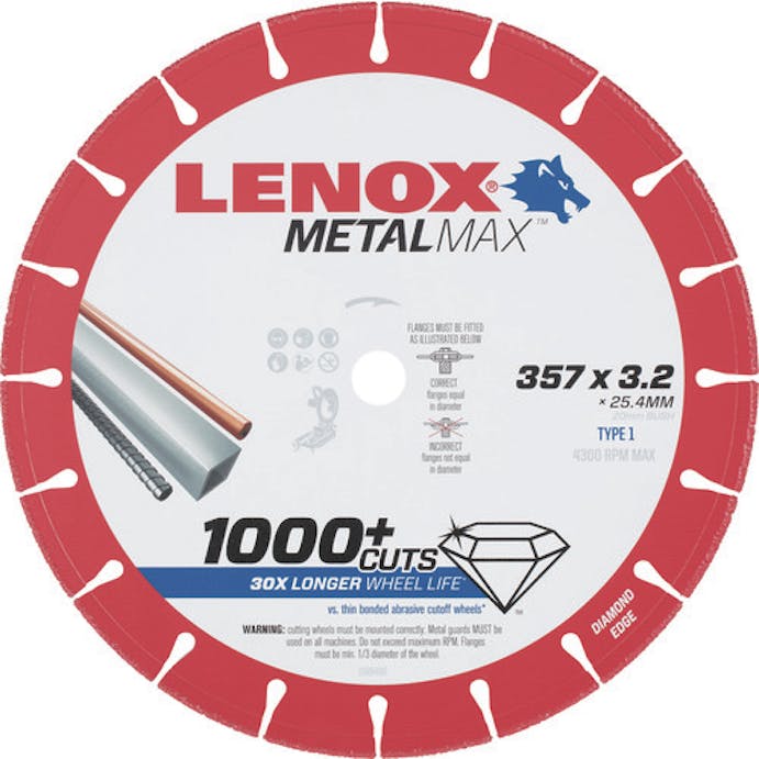 【CAINZ-DASH】ＬＥＮＯＸ社 メタルマックス３５７ｍｍ 1985498【別送品】