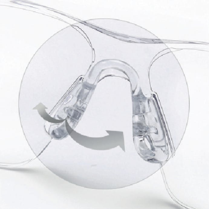 【CAINZ-DASH】ボレー社 二眼型保護メガネ（フィットタイプ）　ラッシュプラス　コントラストレンズ 1662318A【別送品】