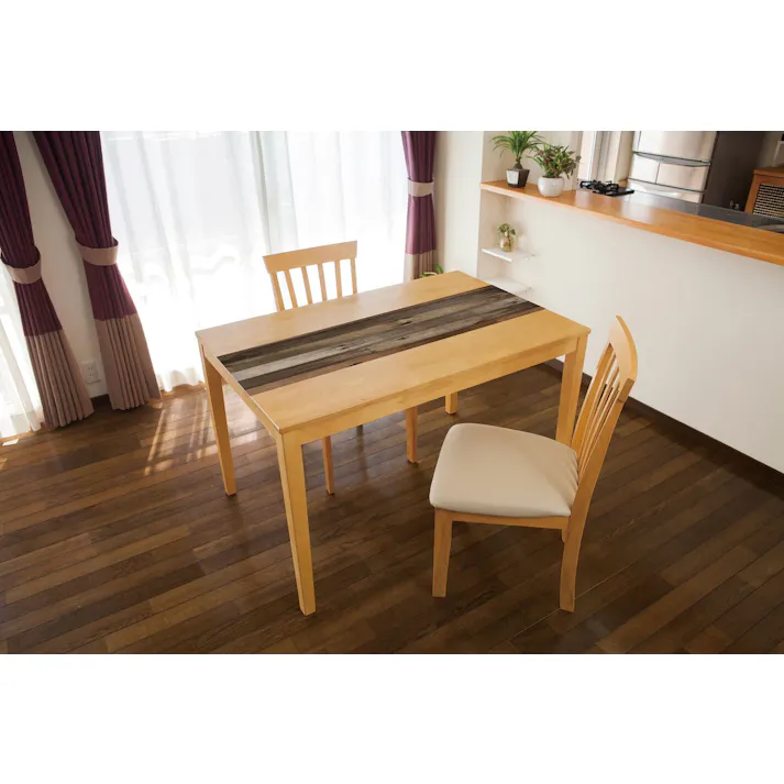 明和グラビア(株) テーブルデコレーション オールドウッド 30×150cm ダークブラウン 4977932209428【別送品】