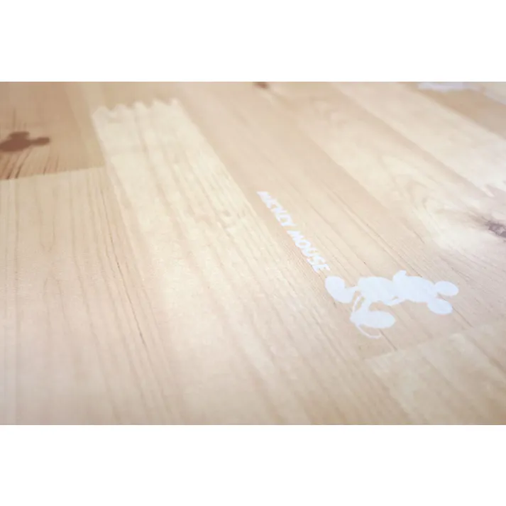 明和グラビア(株) テーブルデコレーション ウッドミッキー 90×150cm ライトブラウン 4977932221222【別送品】