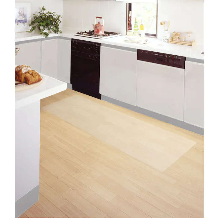 明和グラビア(株) 吸着 透明 キッチンマット 60×180cm クリア ZKM-6018 4977932226791【別送品】