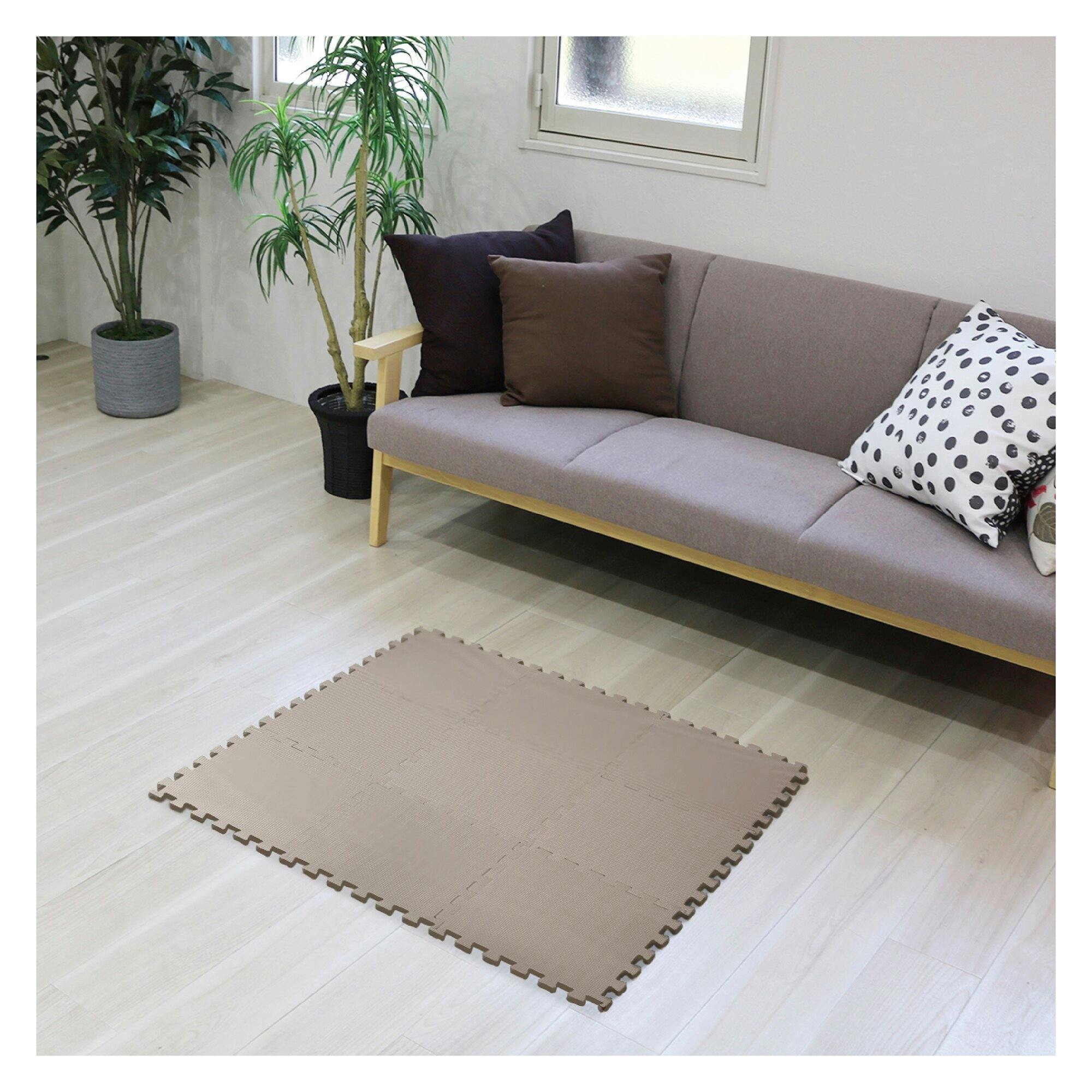 明和グラビア(株) ジョイントマット 30×30cm×1.2mm×9枚 グレーベージュ